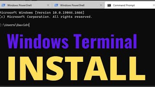 Windows Terminal install on Windows 10 [upl. by Lrak]