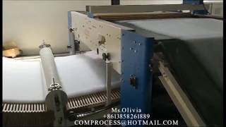 Soft polyester fiber sintepon roll machine [upl. by Morentz]