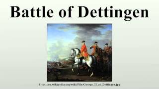 Battle of Dettingen [upl. by Lindly]