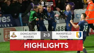 Lapslie Scores Two In Comeback Win  Doncaster Rovers 23 Mansfield Town  Emirates FA Cup 202122 [upl. by Lilas]