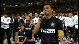 ZANETTI AT THE SAN SIRO  THANK YOU INTER AND EVERYONE [upl. by Maynord895]