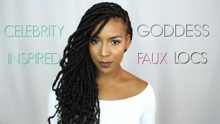 Goddess Faux Locs Tutorial [upl. by Fidelas]