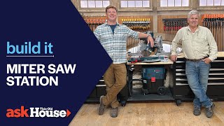 Miter Saw Station  Build It  Ask This Old House [upl. by Blanch]