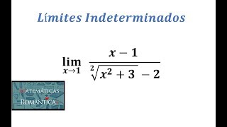 Límites indeterminados  Uso de racionalización [upl. by Guod]