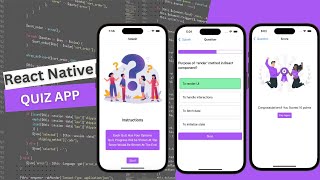 How to create a quiz app in react native  Expo reactnativetutorial [upl. by Fiedling391]