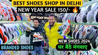 NEW YEAR SALE 150 Rs 🔥 BRANDED SHOES Shoes Wholesale Market In Delhi  HIND FOOTWEAR ASHVEER [upl. by Seed]