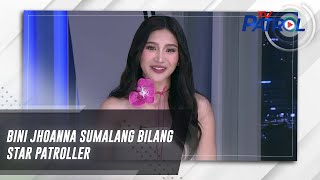 BINI Jhoanna sumalang bilang Star Patroller  TV Patrol [upl. by Wenda829]