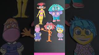 Im fixing paper dolls Inside Out 2 but making wrong again 😭trend art howto drawing [upl. by Novaj492]