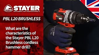 What are the characteristics of the Stayer PBL L20 Brushless cordless hammer drill [upl. by Notsle]