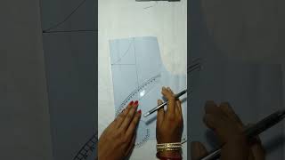 Blouse back part cutting ✂️🔥shortsblouse fashion sewing tutorial [upl. by Keldah]