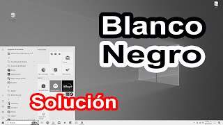 Solución rápida y fácil para pantalla en blanco y negro ✅ [upl. by Olsen]