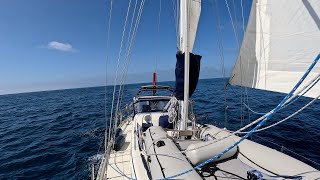 Hydrovane Sea Trial and Sailing Solo to White Cove June 2024 [upl. by Baggs]