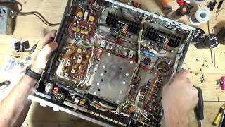 McIntosh MAC 1900 Stereo Receiver Repair Part 4  Replacing the Filter Capacitors [upl. by Tingley]