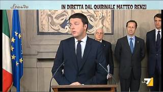 Il discorso di Matteo Renzi per lincarico di Governo [upl. by Cathey]