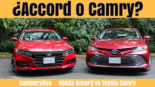 Comparativa  Honda Accord vs Toyota Camry  Motoren Mx [upl. by Akiemat]