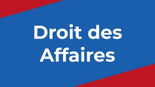 Introduction au droit des affaires [upl. by Irved692]