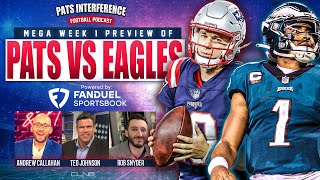 Mega Patriots vs Eagles Preview and Game Picks  Pats Interference [upl. by Cheshire]