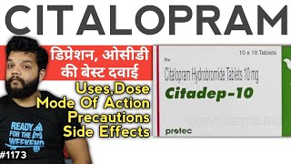 Citalopram 10mg Tablet Review  Citalopram UsesMode Of Action PrecautionsDose amp Side Effects [upl. by Rie]