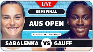 SABALENKA vs GAUFF • Australian Open 2024 SF • LIVE Tennis PlaybyPlay Stream [upl. by Shriver]