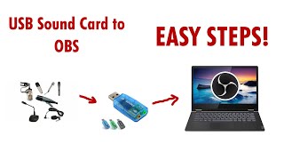 How to use USB Soundcard to connect external microphone into OBS Studio [upl. by Malinowski]