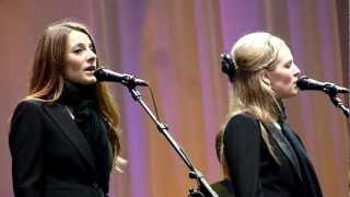 Leonard Cohen  The Webb Sisters  Come Healing  Helsinki Finland  02092012 [upl. by Olnay886]