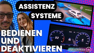 Assistenzsysteme Bedienen und auch Abschalten können zb Parkpilot Parkassistent Tempomat VW TRoc [upl. by Nazario292]