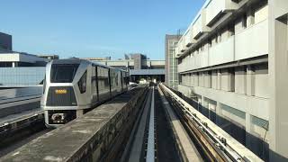 Singapore Changi Airport SkyTrain APM  T2 Station E to T1 Station D [upl. by Trelu]