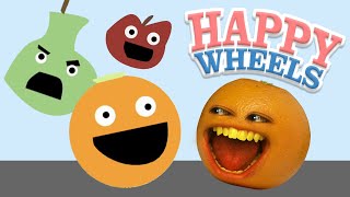 Brand New Annoying Orange HAPPY WHEELS LEVELS 2022 [upl. by Iormina]