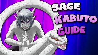 Sage Mode Kabuto Guide  CHIP DAMAGE IN UP COMBO  Naruto Storm 4 [upl. by Nyleahs323]