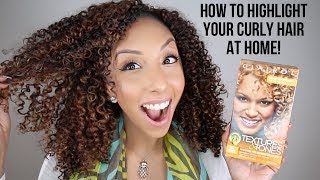 How To Highlight Curly Hair At Home Clairol Professional Textures amp Tones  BiancaReneeToday [upl. by Debbi950]