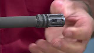 How to Install an AR15 Compensator Presented by Larry Potterfield of MidwayUSA [upl. by Daniel]