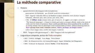 A François – 3 La méthode comparative – cours “Linguistique historique et Typologie” [upl. by Cresida887]