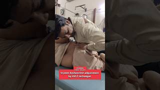 SI joint dysfunction adjustment by HVLT technique shorts drrajeshsharmapt [upl. by Tat21]