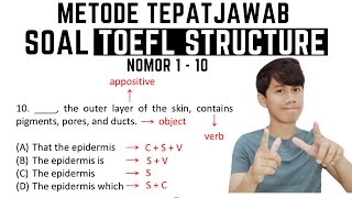 Metode TEPAT Jawab Soal TOEFL Structure No 110 [upl. by Refinney]