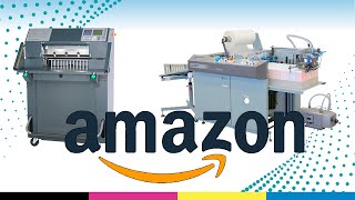 Amazon usando Guillotinas Challenge y Laminadoras Komfi [upl. by Kobe]