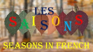 Les Saisons Seasons in French  All the seasons in French  How to pronounce seasons in French [upl. by Yesoj]