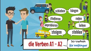 Deutsch lernen  deutsch A1  A2  die Verben 04  Hören amp Verstehen [upl. by Copland]