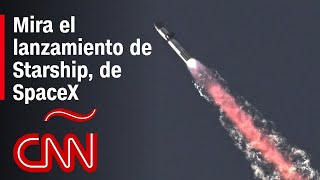 Mira el lanzamiento de Starship el cohete más potente jamás construido por SpaceX [upl. by Kennett]