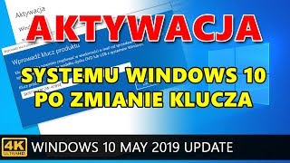 Windows 10 Zmiana klucza produktu poleceniem changepk [upl. by Baxter618]