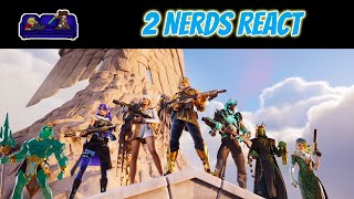 2 Nerds REACT to Season 2 Battle Pass Myths and Mortals [upl. by Ikoek]