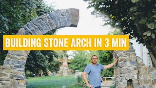 Building STONE ARCH in 3 minutes DIY [upl. by Hocker]