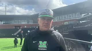 Marshall Baseball  Owen AyersCoach Greg Beals PostSEMO Game 3Series [upl. by Yentuoc]