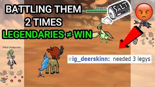 Making A Player Salty With 3 Legendaries Pokemon Showdown Random Battles High Ladder [upl. by Noirb]