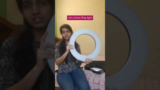 Lets Unbox Ringlight Rs5000 yt unboxing ringlight shorts ytshorts [upl. by Notsgnal243]