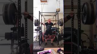 100 Weeks to 500 Week 32 405lb oldman garagegym squats [upl. by Mcgill545]