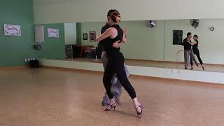 Ten Minute Tango Lesson for Tucson Snappy boleo leader gancho and planeo [upl. by Sueaddaht]