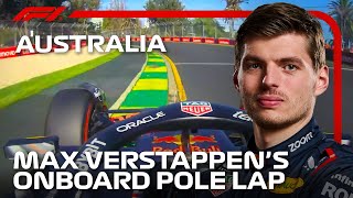 Max Verstappens Pole Lap  2024 Australian Grand Prix  Pirelli [upl. by Oirevlis]