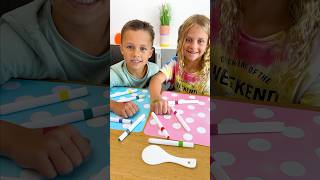 Lia und Luca testen magische Stifte geschenkideen kidsfun lernen kindervideo basteln kinder [upl. by Ahsinrat783]