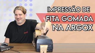 Impressão de Fita Gomada na impressora de Etiquetas [upl. by Patsy]