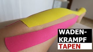 Kinesiology Taping Anleitung Wadenkrampf [upl. by Magnum]